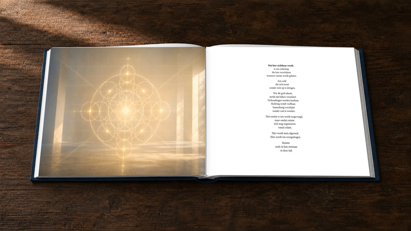 Infinity Grid — het boek opengeslagen